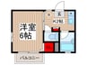パラッツォ・メラ 1Kの間取り
