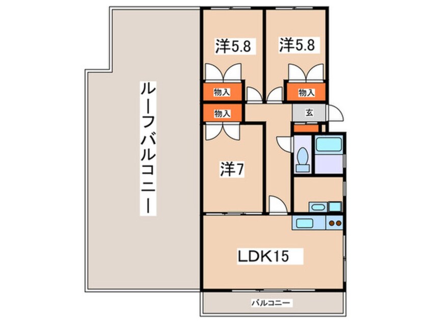 間取図 グリュ－ンベルグ生田