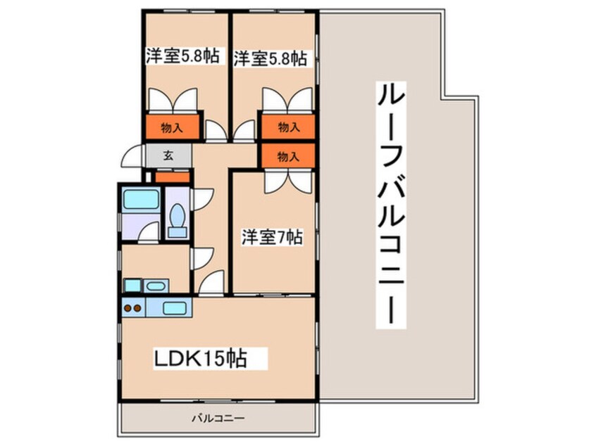 間取図 グリュ－ンベルグ生田