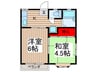 ジュネス1番館 2Kの間取り