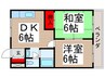 メゾン町田 2DKの間取り