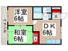 メゾン町田 2DKの間取り