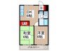 メゾン町田 2DKの間取り