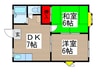 ハイツＦ 2DKの間取り