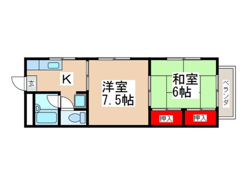 間取図 アパートメントサクラ