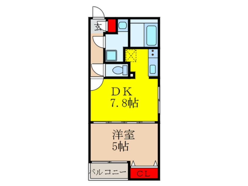 間取図 ラクラス四谷三丁目