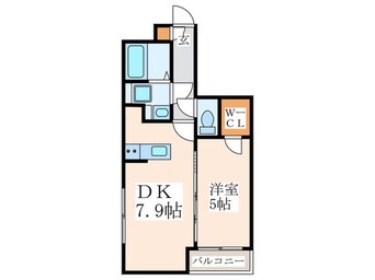 間取図 ラクラス四谷三丁目