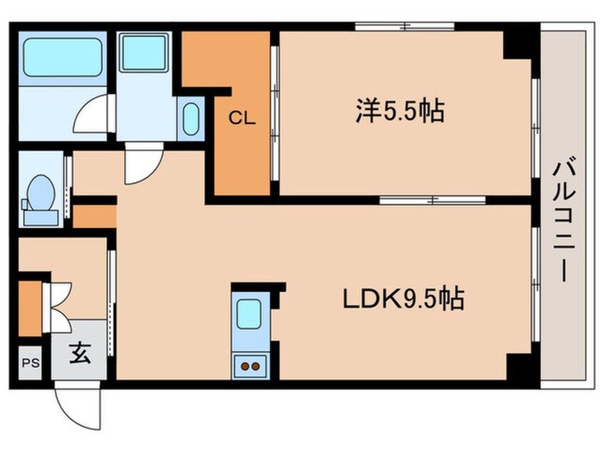 間取図 メゾン上の台