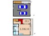 Msガレージ 1LDKの間取り