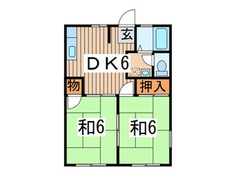 間取図 コ－ポ宮田Ｄ