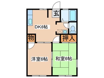 間取図 コ－ポ宮田Ｄ