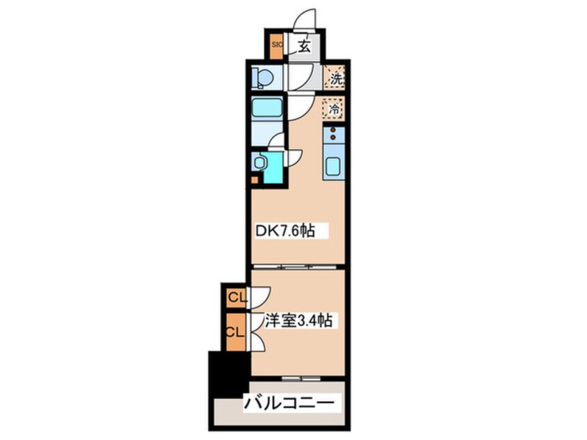 間取図 クレストコート渋谷笹塚