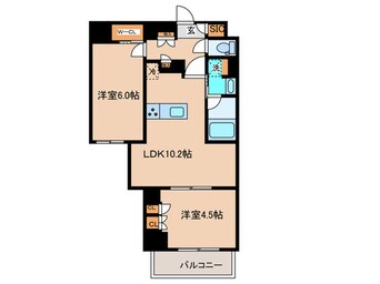 間取図 クレストコート渋谷笹塚