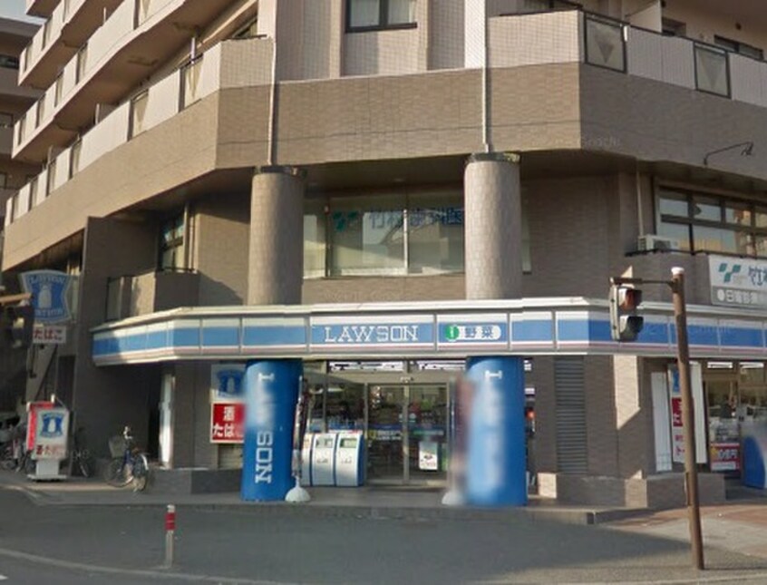 ローソン 都筑茅ケ崎中央店(コンビニ)まで400m クレールメゾン都筑