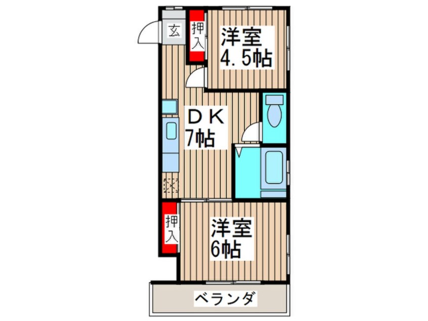 間取図 サンハイツ福田