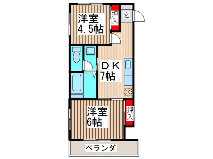 間取図 サンハイツ福田