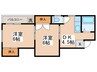 プチマンション 2DKの間取り