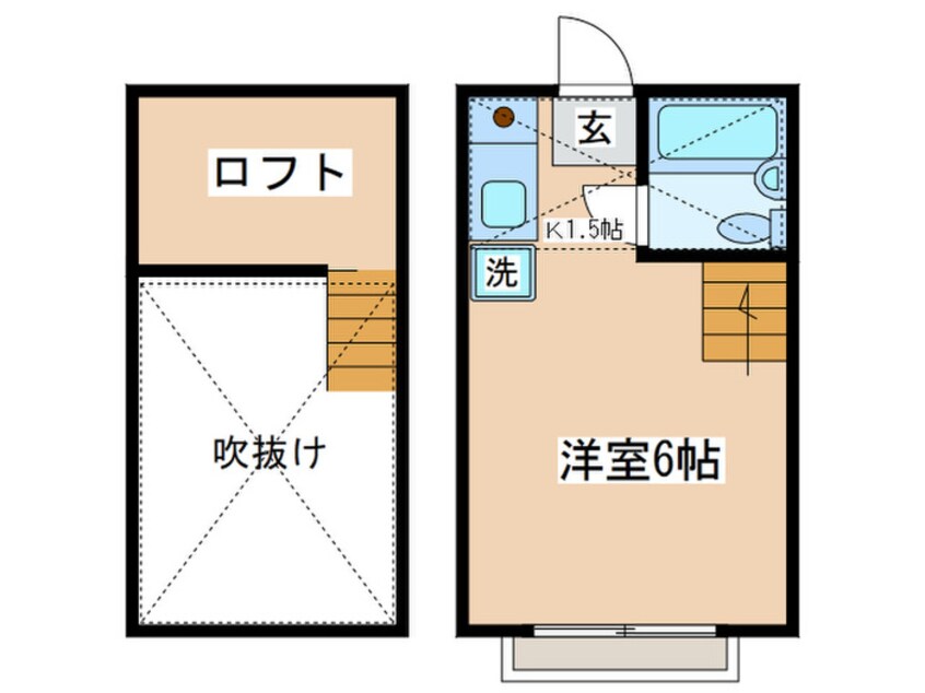 間取図 ア－バンフラッツ中野島