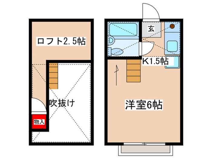 間取り図 ア－バンフラッツ中野島