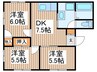 ホープハウス 3DKの間取り