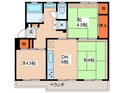 田園青葉台住宅団地5号棟(105)の間取図