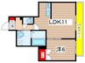 Lanai House 393 Laule`a 1LDKの間取り