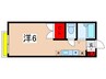 リシェス鶴川 1Rの間取り