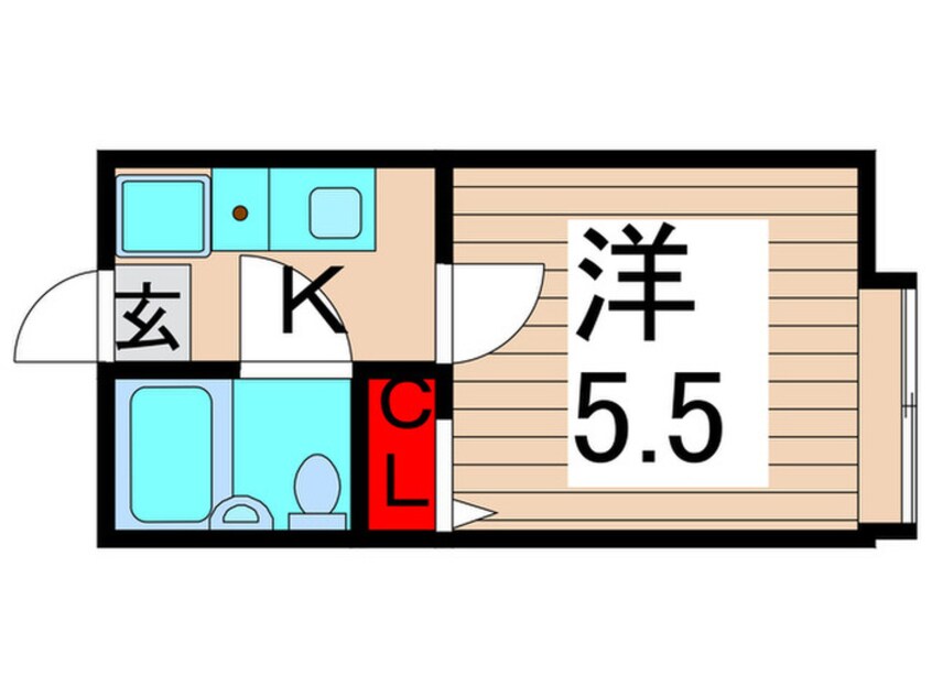 間取図 ﾐﾝﾄ大谷田Ａ