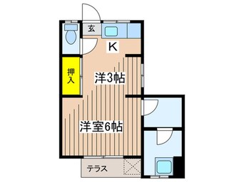 間取図 コーポ豊田A