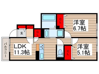 間取図 カルミア