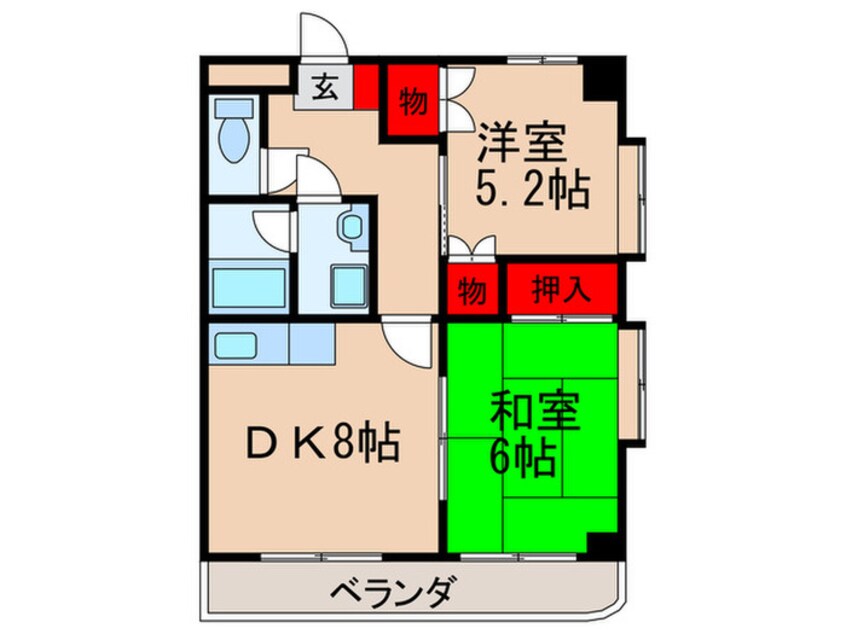 間取図 シュロス大泉