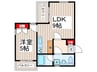 タウンハウス桜台 1LDKの間取り