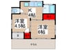 芝富士2丁目戸建 2Kの間取り