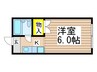 コーポ二葉２号Ｂ棟 1Kの間取り