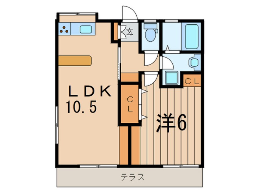 間取図 コンフォ－トテラスＡｒａｉ・Ｂ