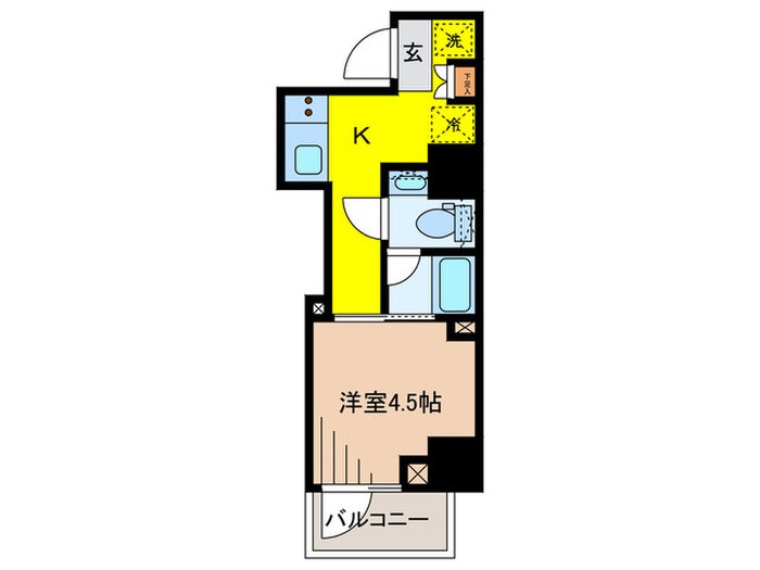 間取り図 プレール・ドゥーク戸越銀座通り