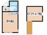スカイヴィレッジ和田町 1Rの間取り