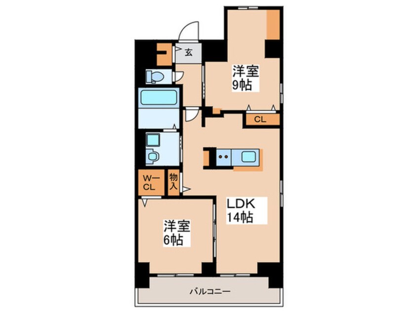 間取図 トゥジュール　Ｔ．Ｙ