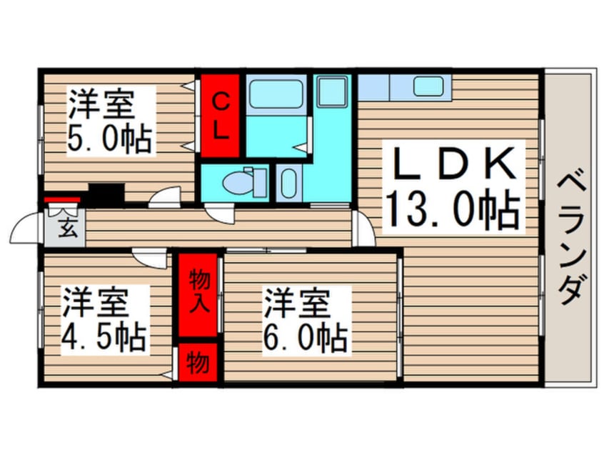 間取図 メゾンド－ル藤原