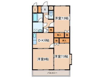 間取図 オークスＥ