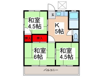 間取図 秋山コーポⅠ