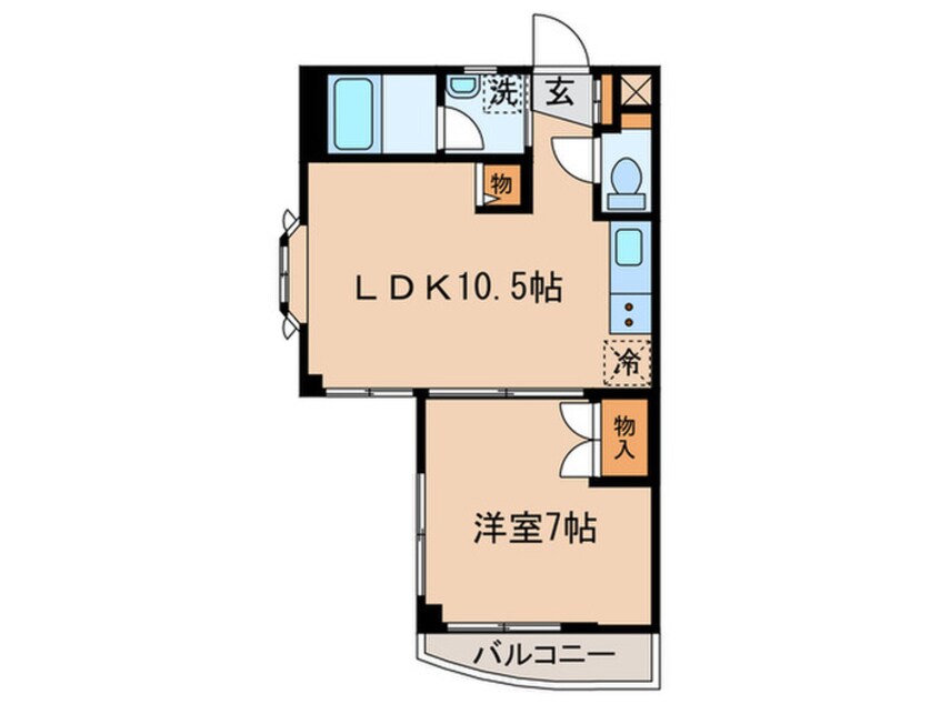 間取図 リバ－ジュコジマ