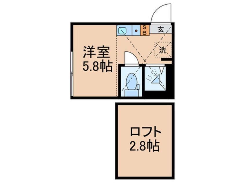 間取図 Studio Apartment 東池袋