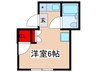 丸丘ハイツ 1Rの間取り