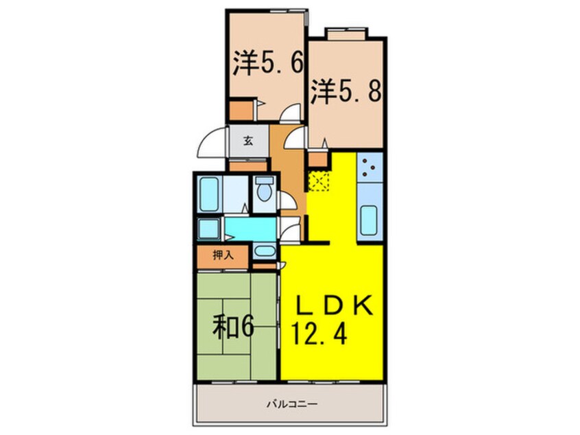 間取図 シェラ鷺沼