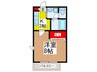 ドミ－ル 1Kの間取り
