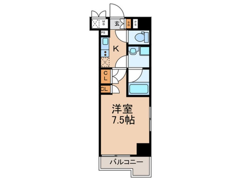 間取図 ﾙｰﾌﾞﾙ板橋東新町弐番館