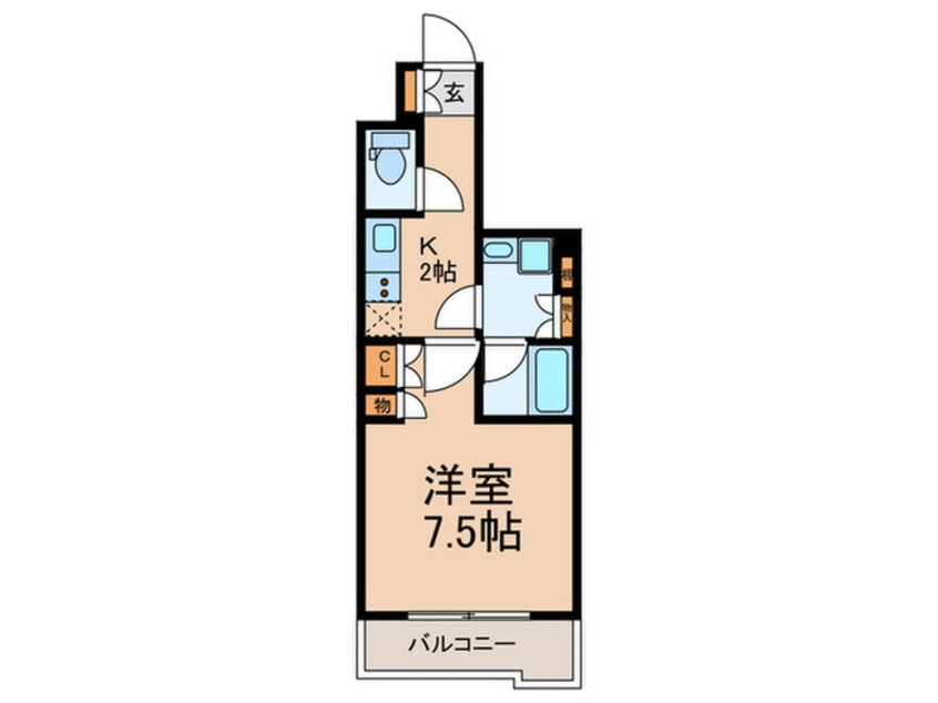 間取図 ﾙｰﾌﾞﾙ板橋東新町弐番館