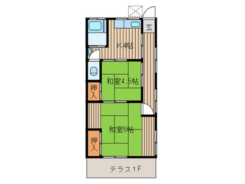 間取図 あかね荘