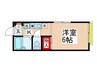 ハイブリッジA棟 1Kの間取り